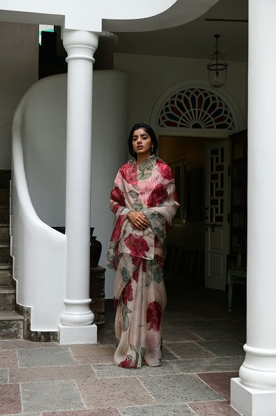 Rosy - Posy Saree