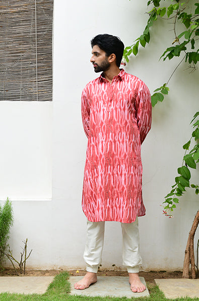 Rosa Kurta Set with Stole